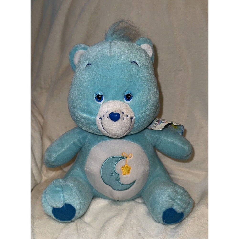 Blue Care Bear Bedtime 2003 Goodnight Moon Star Bigger Stuffed Animal Plush Tag